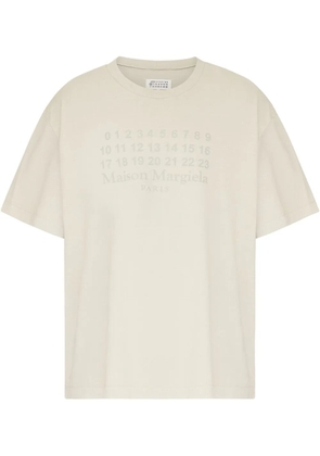 Maison Margiela logo-print T-shirt - Neutrals