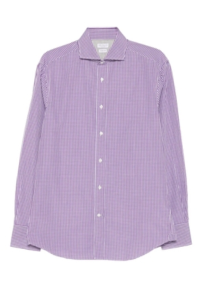 Brunello Cucinelli Gingham-check shirt - Purple