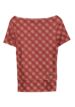 House of Sunny plaid t-shirt - Red