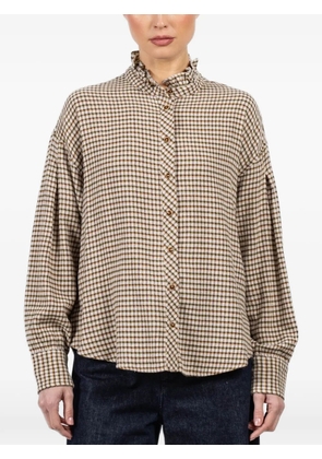 Xirena Jensen check-pattern shirt - Neutrals