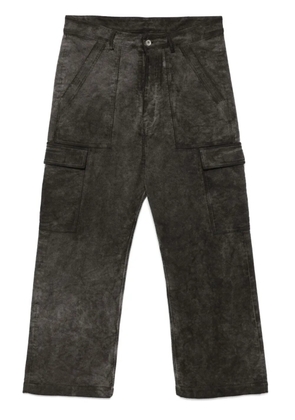 Rick Owens DRKSHDW distressed cargo trousers - Brown