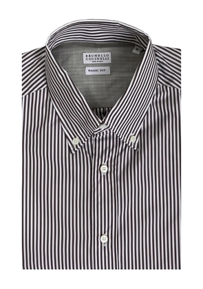Brunello Cucinelli striped shirt - White