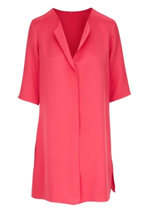 Peter Cohen V-neck silk dress - Pink