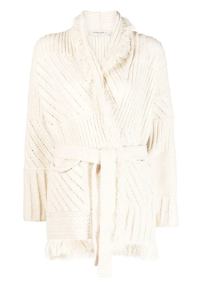 Golden Goose belted shawl-collar cardigan - Neutrals
