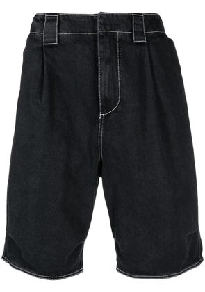 Sunnei knee-length denim bermuda shorts - Black