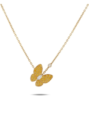 Van Cleef & Arpels yellow sapphire and diamond necklace - Gold