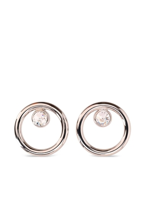 Alessandra Rich crystal-embellished circle earrings - Gold