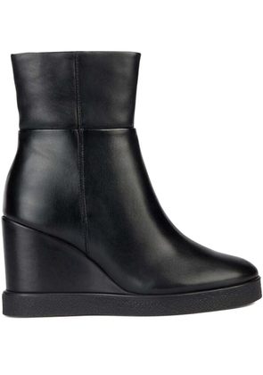 Geox 90mm wedge ankle boots - Black