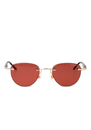 Montblanc round-frame sunglasses - Gold