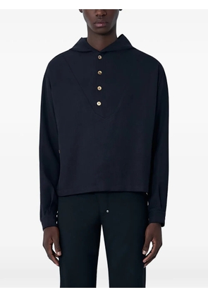 Kiko Kostadinov button-up hoodie - Black