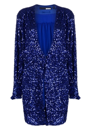 ROTATE BIRGER CHRISTENSEN sequin-embellished V-neck wrap dress - Blue