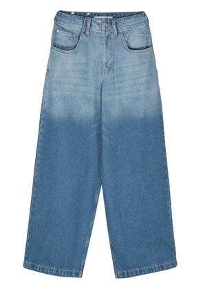 Dion Lee low-rise wide-leg jeans - Blue
