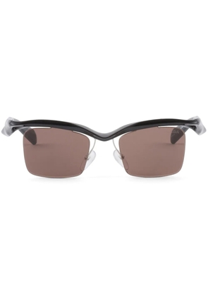 Prada Eyewear Runway geometric-frame sunglasses - Brown