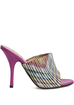 Missoni zig zag heel sandal - White