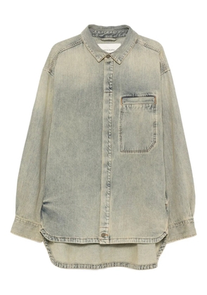 ENTIRE STUDIOS pocket-chest shirt - Blue
