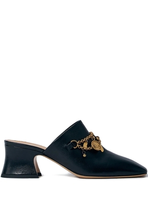 Chloé 80mm charm-embellished heeled mules - Black