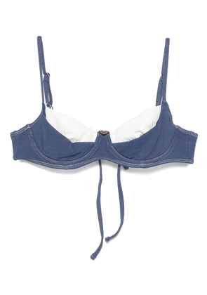 Frankies Bikinis x Bella Hadid Jolene underwire bikini top - Blue