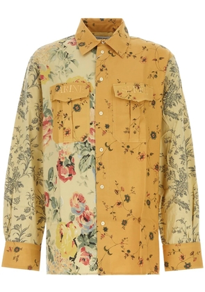 Marine Serre floral-print shirt - Yellow