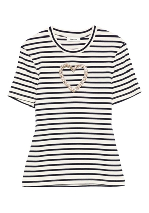SANDRO striped T-shirt - Neutrals