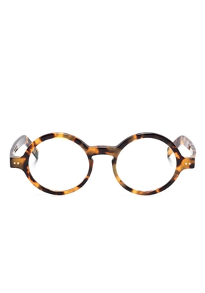 Lunor A14 round-frame glasses - Brown