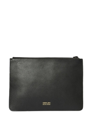 Osklen leopard-print pouch - Brown