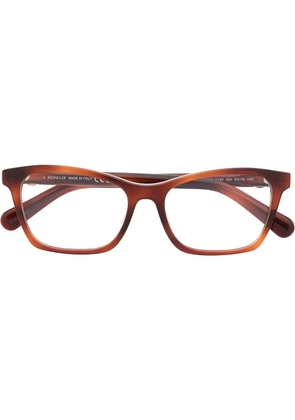 Moncler Eyewear tortoiseshell-frame design glasses - Brown