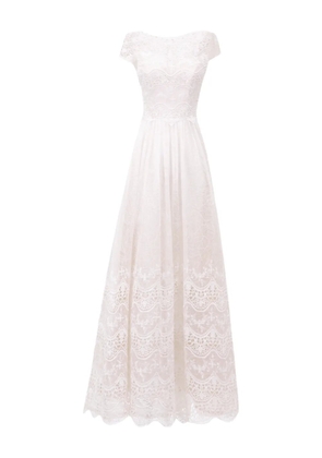 Gemy Maalouf lace midi dress - White