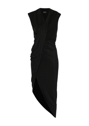 Balenciaga draped midi dress - Black