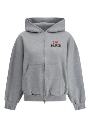 Balenciaga I Love Paris zip-up hoodie - Grey