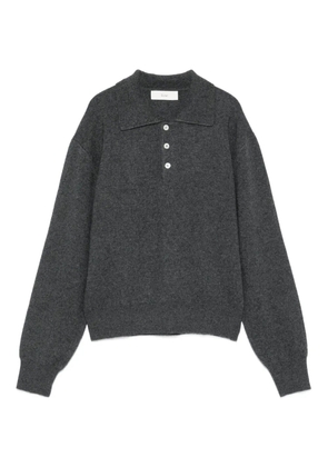 DUNST cashmere polo sweater - Grey