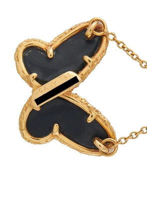 Van Cleef & Arpels Pre-Owned Papillon diamond and onyx necklace - Gold