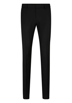 BOSS straight-leg wool trousers - Black