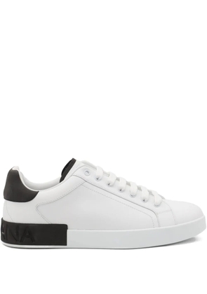 Dolce & Gabbana Portofino panelled sneakers - White