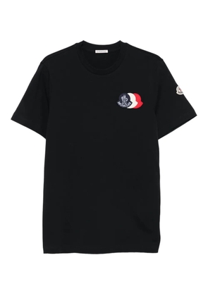 Moncler logo-patch short-sleeve T-shirt - Blue