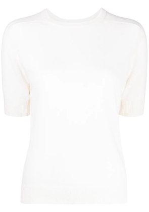 Lisa Yang round neck cashmere T-shirt - White