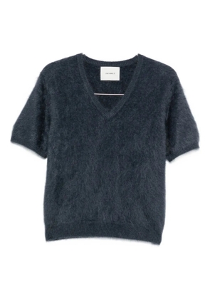 Lisa Yang brushed knitted top - Blue