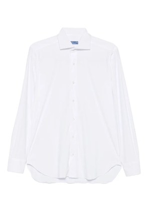 Barba long-sleeve cotton shirt - White
