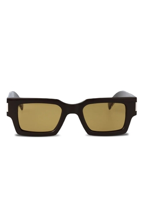 Saint Laurent Eyewear rectangle-frame tinted sunglasses - Black