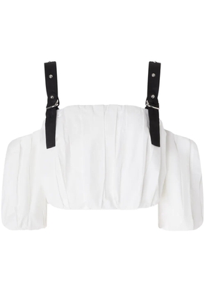 PINKO adjustable cropped top - White