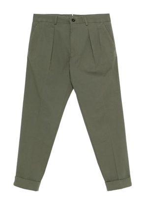 Incotex pleated-cuffed trousers - Green