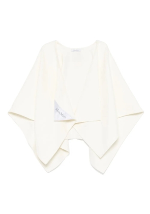 Max Mara asymmetric poncho - Neutrals