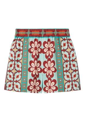La DoubleJ floral-print shorts - Green