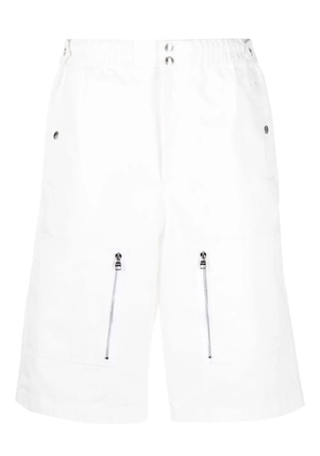 Alexander McQueen multi-pocket Bermuda shorts - White