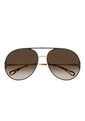 Chloé Eyewear pilot-frame sunglasses - Gold