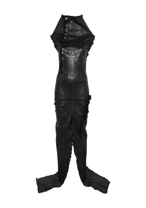Rick Owens Porterville frayed dress - Black