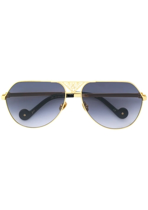 ANNA-KARIN KARLSSON The Art Deco aviator sunglasses - Metallic