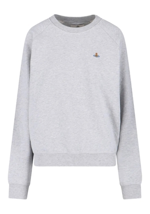 Vivienne Westwood orb-embellished crew neck sweatshirt - Grey