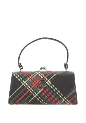 Vivienne Westwood Doll plaid-pattern top-handle tote bag - Black