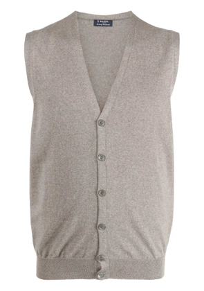 Barba V-neck cardigan - Neutrals