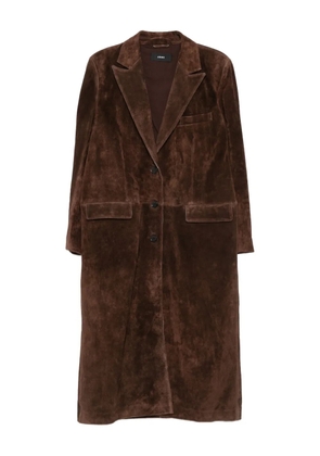 Arma Alissa suede trench coat - Brown
